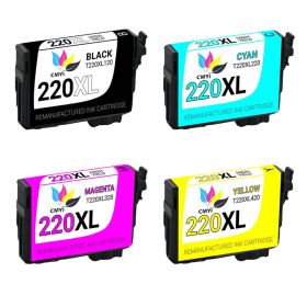 Epson 220XL T220XL Black & Color 4-pack HY Ink Cartridges