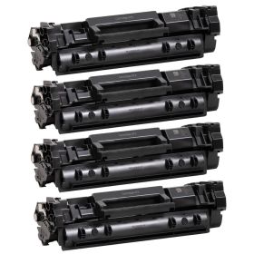 Canon 072 Printer Toner Cartridges, 4-Pack, Black