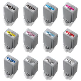 Canon PFI-1000 Ink Cartridges Combo Pack of 12: 1 Matte Black, 1 Photo Black, 1 Cyan, 1 Magenta, 1 Yellow,  1 Photo Magenta, 1 Photo Cyan, 1 Red, 1 Blue, 1 Gray, 1 Photo Gray, 1 Chroma Optimizer
