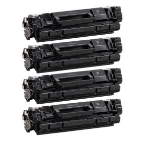 High Yield Canon 072H Printer Toner Cartridges, 4-Pack, Black