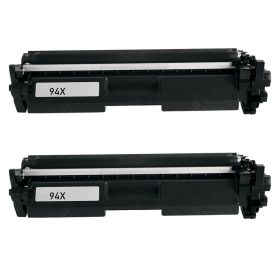 HP 94X High Yield Black Toner Cartridges 2-Pack