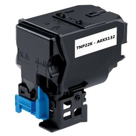 Konica Minolta TNP22K Toner Cartridge Black, Single Pack