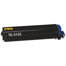 Kyocera TK-512C Toner Cartridge Cyan, Single Pack