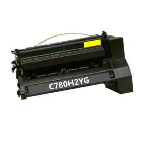 High Yield Lexmark C780H2YG Toner Cartridge Yellow, Single Pack