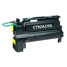 Lexmark C792A1YG Toner Cartridge Yellow, Single Pack
