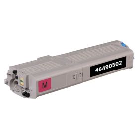 Okidata 46490502 Toner Cartridge Magenta, Single Pack