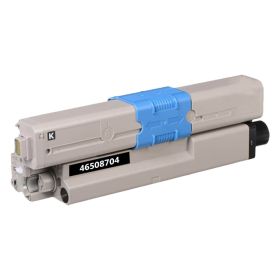 Okidata 46508704 Toner Cartridge Black, Single Pack