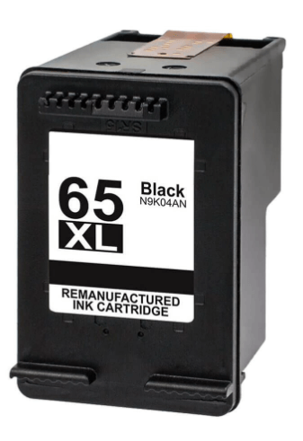 High-yield Remanufactured HP 65 XL Black Ink Cartridge