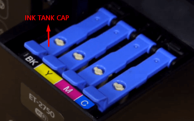 ink tank blue cap
