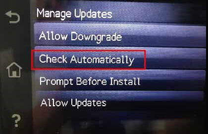 Printer settings - check automatically