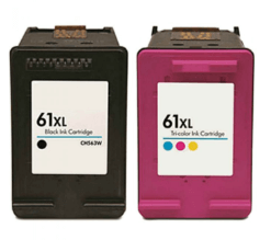 Replacement high yield HP 61XL black and tri-color ink cartridges