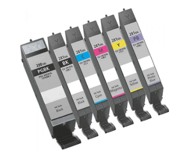 Canon 280XXL 281XXL Ink Cartridges Combo Pack of 5  (Compatible)