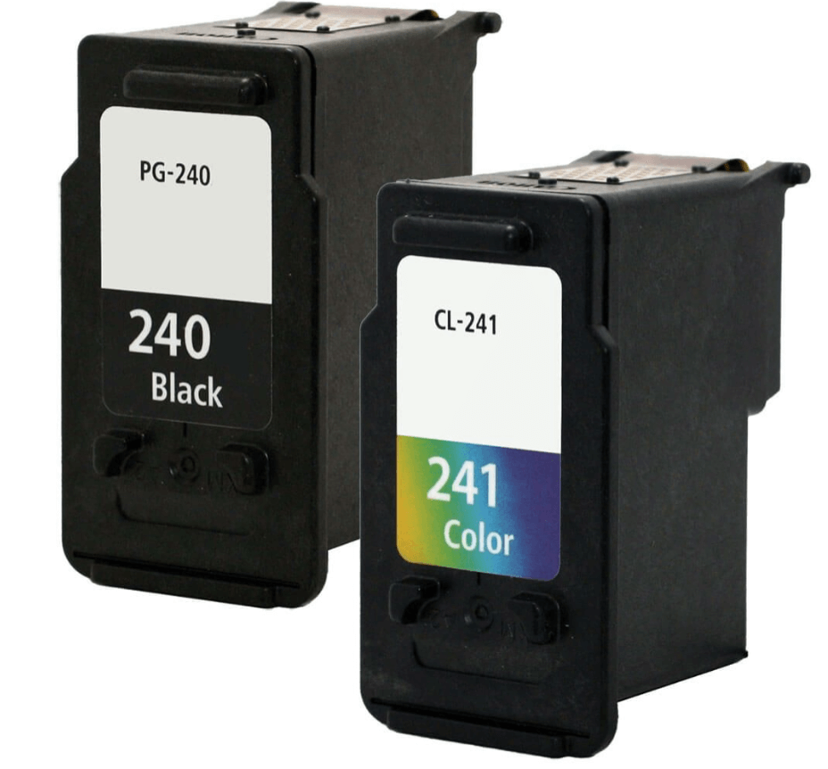 Canon PG-240 Black & CL-241 Tri-color Ink Cartridges   (Remanufactured)