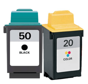 Replacement Lexmark 20 Black & 50  Tri-color Cartridges