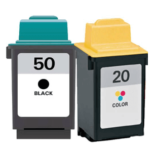 Replacement Lexmark 20 Black & 50 Tri-color Cartridges