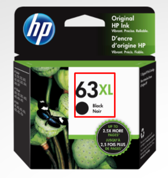 HP 63XL Black Ink Cartridge - High Yield