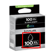 Lexmark 100XL Black Ink Cartridge (14N1068) - High Yield