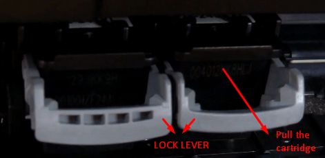 cartridge lock lever