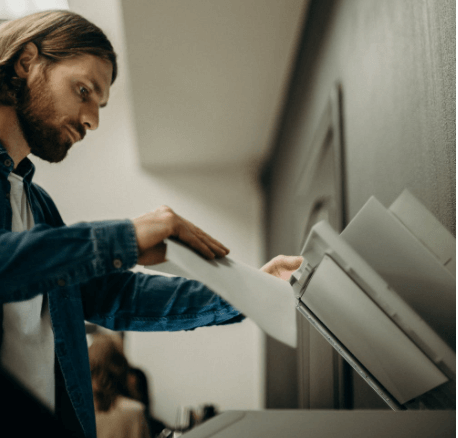 How to use the Scan to File using the Scan key on the Brother printer?