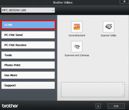 How to scan on Brother printer?