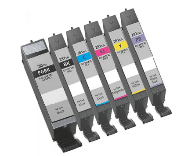 Canon 280XXL 281XXL Ink Cartridges Combo Pack of 5 (Compatible)