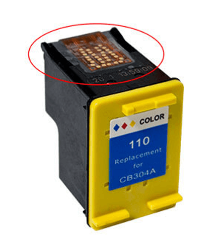 What is the circuitry or gold chip on the cartridge?