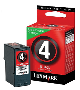 Lexmark OEM 18C1974 (#4) Genuine Black Ink Cartridge
