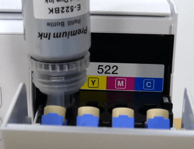 filling ink cartridge