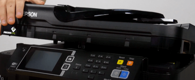 printer scanner bed closed