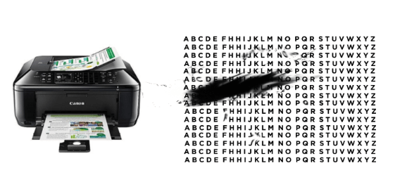 Canon printer smearing ink