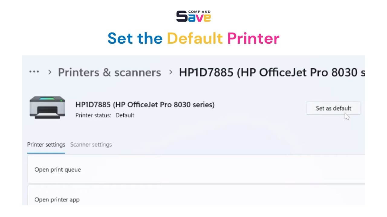 Set the Default Printer