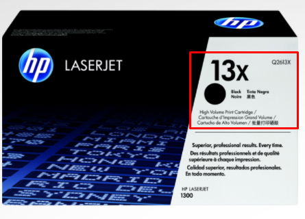 HP 13X Black Original LaserJet Toner Cartridge - High Yield