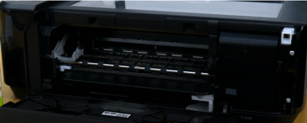 printer cover and output tray