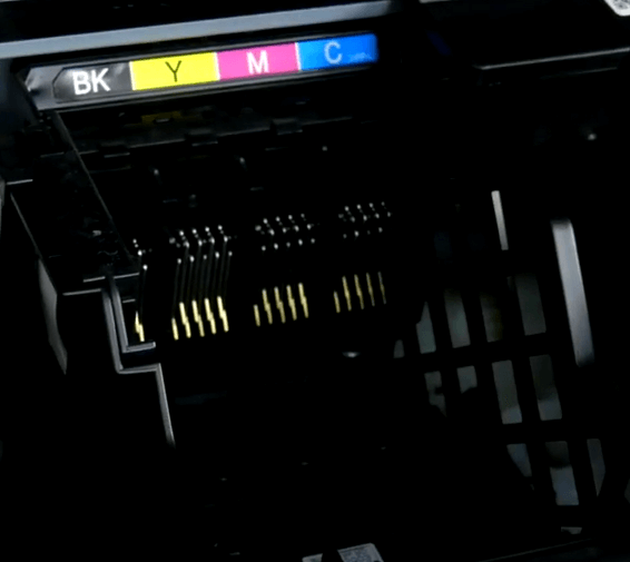 Printhead installed in a printer