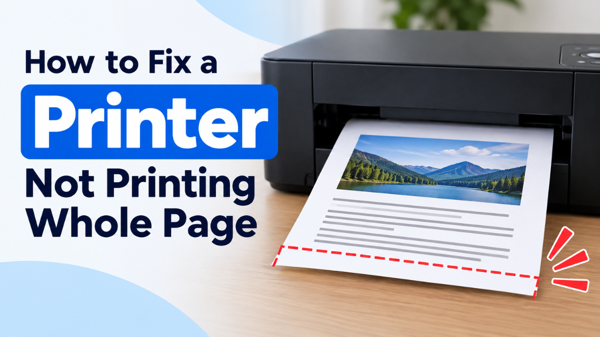 image from How to Fix a Printer Not Printing Whole Page