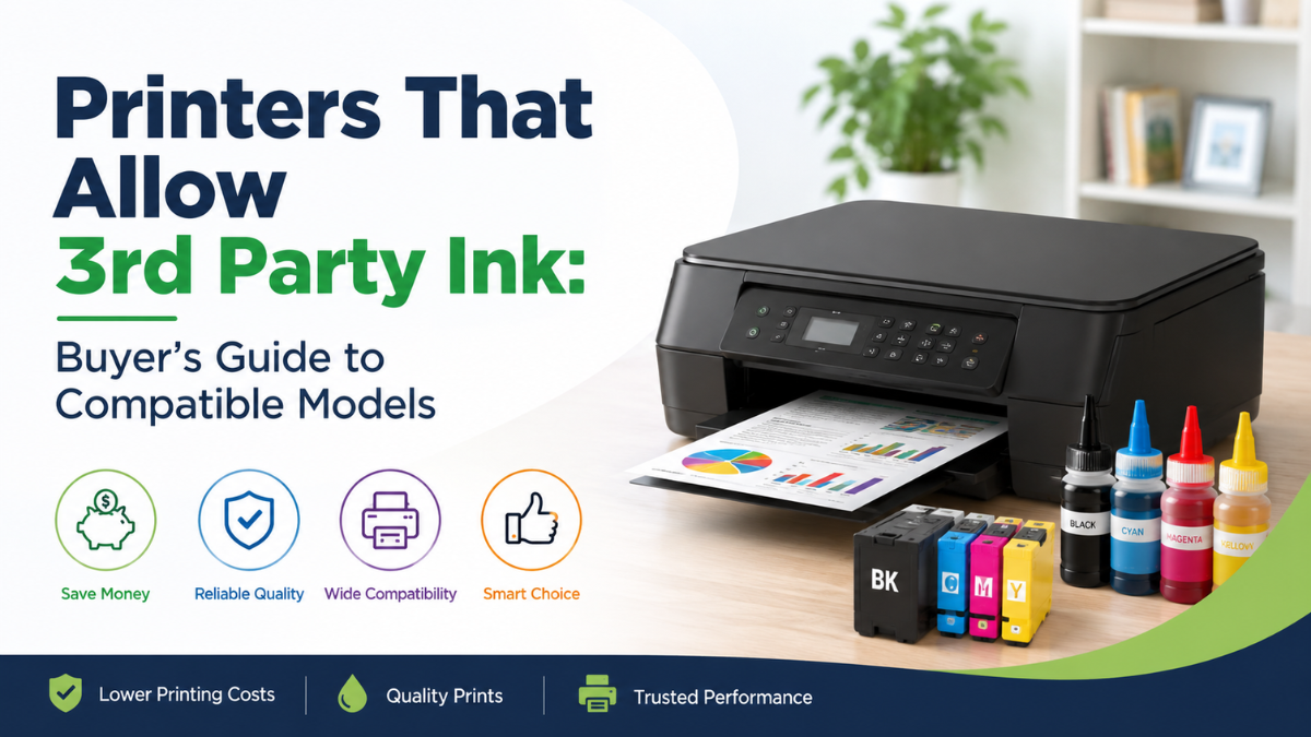 image from Printers That Allow 3rd Party Ink: Buyer's Guide to Compatible Models
