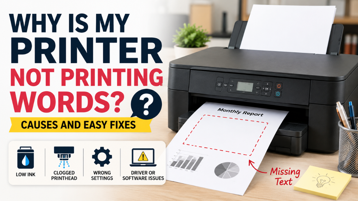 image from Why Is My Printer Not Printing Words? Causes and Easy Fixes